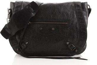 Balenciaga Neo Folk Messenger Classic Studs Bag Leather - ShopStyle
