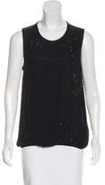 Thumbnail for your product : L'Agence Embellished Silk Sleeveless Top Black Embellished Silk Sleeveless Top