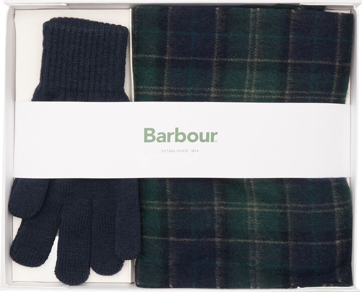 Barbour Tartan Scarf & Glove Gift Set