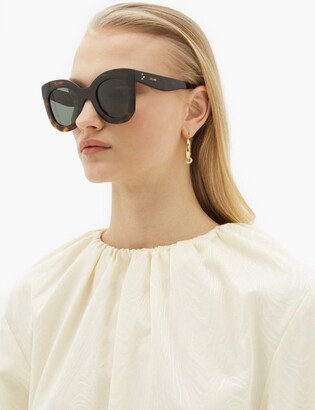 Celine Oversized Round Tortoise-acetate Sunglasses - Tortoiseshell -  ShopStyle