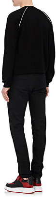Alexander McQueen Men's Jacquard-Inset Cotton Track Jacket