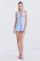 Thumbnail for your product : Cooperative Parker Button-Front Halter Romper