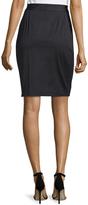 Thumbnail for your product : Valentino Pleated-Front Pencil Skirt, Nero