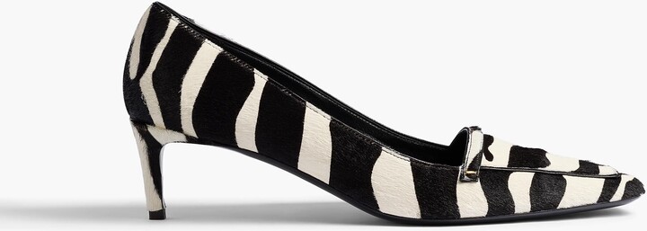 Celia Pump in Zebra Print Haircalf