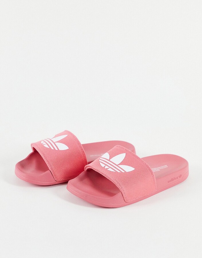 adidas Adilette Lite slides in hazy rose - ShopStyle
