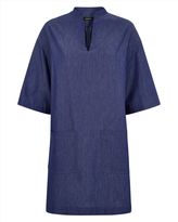 Thumbnail for your product : Jaeger Chambray Short Sleeved Tunic