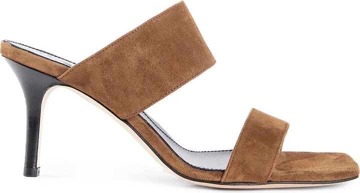 Varvara suede leather mules