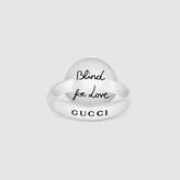 Thumbnail for your product : Gucci Blind for Love ring in silver