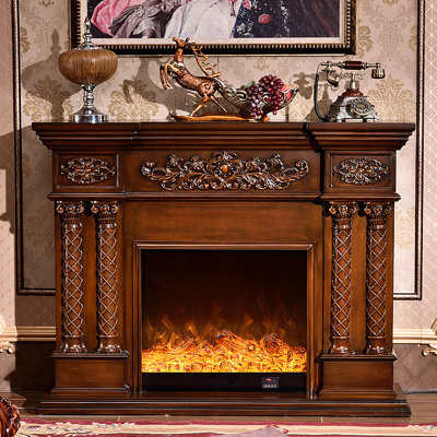 Bkoksety Euro-American vintage TV cabinet Fireplace