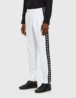 Kappa Banda Arama Cropped Pant in White/Black