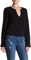 Thumbnail for your product : Lovers + Friends Maria Deep V-Neck Side Lace-Up Blouse