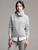 Thumbnail for your product : Banana Republic Textured Cropped Turtleneck