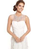 Thumbnail for your product : Adrianna Papell Embellished Tiered Chiffon Gown