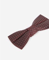Thumbnail for your product : The Kooples Silk burgundy bow tie with diamond motif