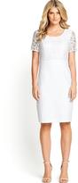Thumbnail for your product : Savoir Lace Top Linen Dress