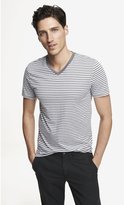 Thumbnail for your product : Express Striped V-Neck Ringer Tee