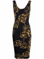 Thumbnail for your product : Versace Jeans Couture Regalia Baroque print midi dress