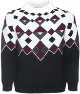 Thumbnail for your product : Prada Geometric Jacquard Wool Knit Sweater