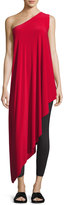 Thumbnail for your product : Norma Kamali One-Shoulder Diagonal Tunic, Red