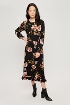 Thumbnail for your product : Dorothy Perkins Womens Large Floral Ruffle Hem Midi Dress