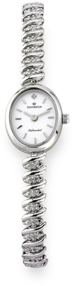 Sovereign Silver diamond set bracelet watch