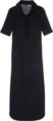 Helmut Lang Short Sleeve Cotton Rib Polo Dress