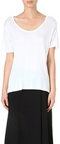 Thumbnail for your product : The Row Cadani jersey and silk t-shirt