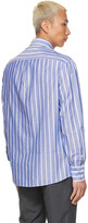 Thumbnail for your product : Brunello Cucinelli Blue & White Basic Fit Shirt