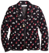 Thumbnail for your product : Brooks Brothers Girls Cotton Floral Blazer