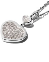 Thumbnail for your product : Chopard 18kt white gold Happy Hearts diamond pendant necklace