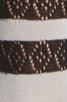 Thumbnail for your product : Kensie Openwork Stripe Crew Socks