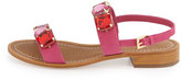 Thumbnail for your product : Kate Spade Bacau Jewel-Embellished Sandal, Deep Pink