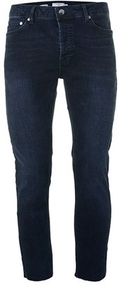 Topman Men's Raw Edge Crop Skinny Jeans