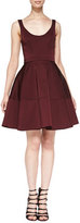 Thumbnail for your product : Zac Posen ZAC Sleeveless Full-Skirt  Scoop-Back Dress