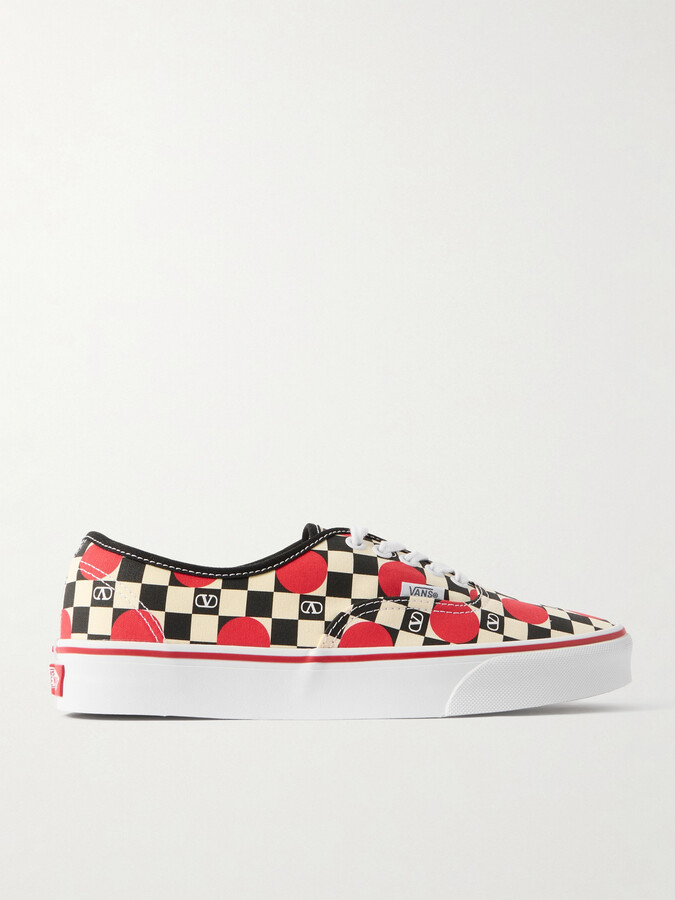Valentino Garavani + Vans Printed Canvas Sneakers