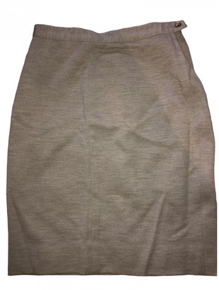 Sonia Rykiel Beige Wool Skirt for Women Vintage