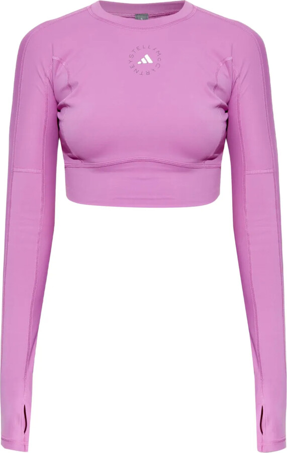adidas by Stella McCartney Logo-Print Top - ShopStyle
