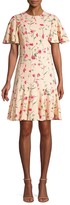 Thumbnail for your product : Michael Kors Stemmed Floral Stretch Cady Sheath Dress