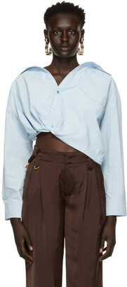 Jacquemus Blue 'La Chemise Mejean' Shirt - ShopStyle Tops