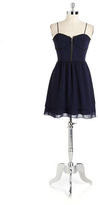 Thumbnail for your product : Patterson J. Kincaid Chiffon Zip Front Dress