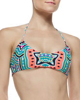 Thumbnail for your product : Mara Hoffman Printed/Sold Reversible Swim Top