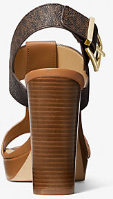【Michael Kors】Becker Logo and Leather Platform Sandal Becker Leather Platform Sandal | Michael Kors [US]