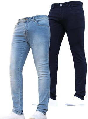 Denim & DYE Boys Stretch Slim Fit Denim Elasticated Waist Jeans Pants Trousers JEANBASE 