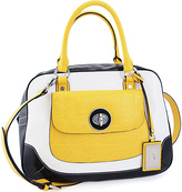 Thumbnail for your product : Koret Handbags Tri-tone Bowling Satchel with Detachable Strap