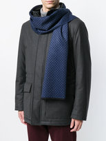 Thumbnail for your product : Canali embroidered fringed scarf