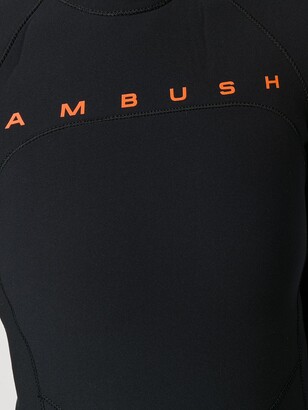 Ambush Logo Print Scuba Top