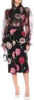 Thumbnail for your product : Dolce & Gabbana Floral stretch-silk midi skirt