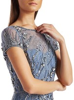 Thumbnail for your product : Theia Boat-Neck Tulle Hand Beaded Dress