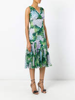 Thumbnail for your product : Dolce & Gabbana hydrangea print pleated dress