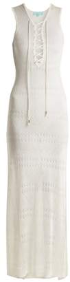 Melissa Odabash Kourtney Sleeveless Eyelet Knit Maxi Dress - Womens - Cream
